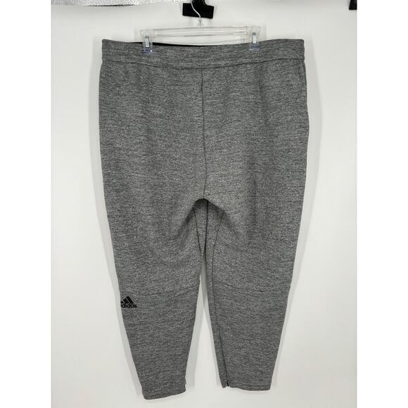 Adidas Sweatpants Mens 2XL XXL Jogger Tapered Zip Pockets + Leg Drawstring - Picture 2 of 6